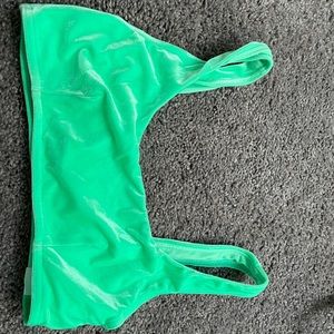 ASOS velvet green bikini SET